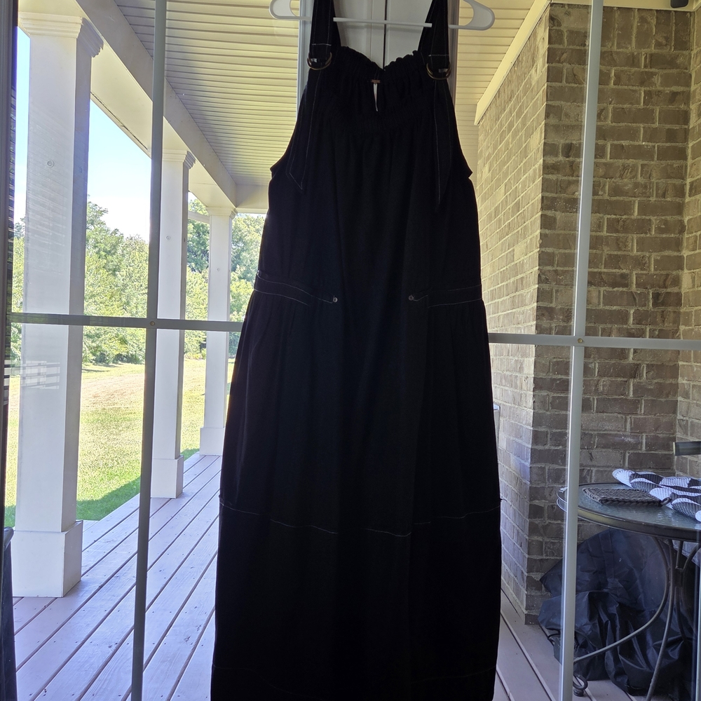 Trending Chic Free People Maxi Dress Black for Women Small Cotton NWT Awesome! - Picture 1 of 11